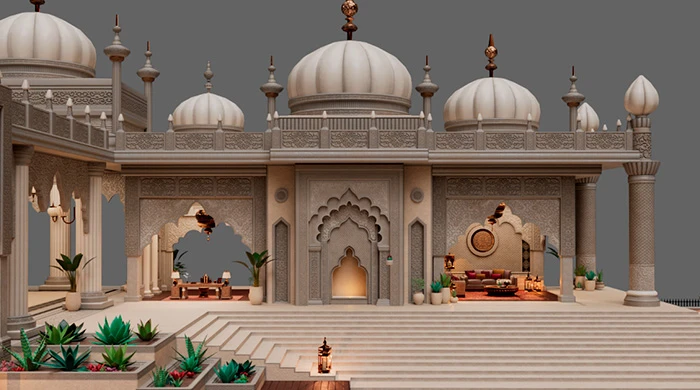 Indian inspired 3D environment